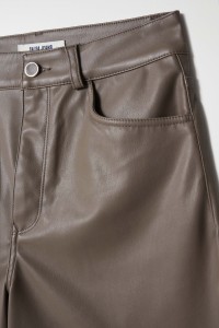 PANTALON TRUE MARINE EFFET CUIR