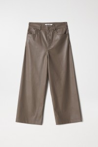 LEATHER EFFECT TRUE MARINE TROUSERS