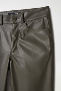 LEATHER EFFECT DESTINY PUSH-UP TROUSERS