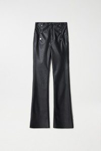 LEATHER EFFECT FAITH PUSH IN TROUSERS