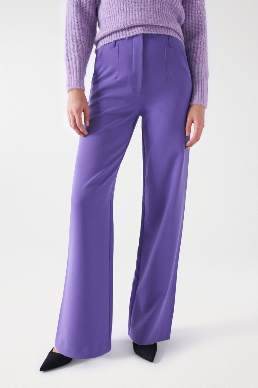 PANTALON STRAIGHT EN TISSU