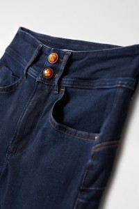 SECRET PUSH IN-JEANS MIT GLANZEFFEKT