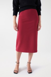 FABRIC MIDI SKIRT