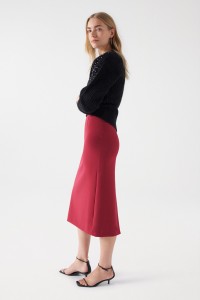 FABRIC MIDI SKIRT