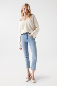 FAITH PUSH IN CROPPED SLIM JEANS