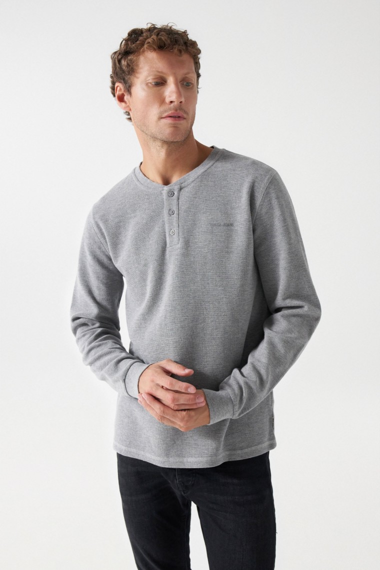 TEXTURED EFFECT JUMPER