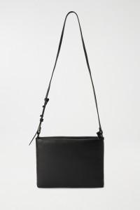 LEATHER EFFECT CROSSBODY HANDBAG