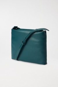 LEATHER EFFECT CROSSBODY HANDBAG