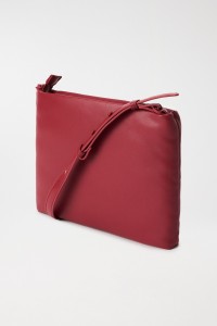 LEATHER EFFECT CROSSBODY HANDBAG