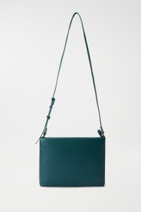 LEATHER EFFECT CROSSBODY HANDBAG