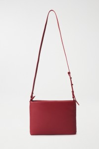 LEATHER EFFECT CROSSBODY HANDBAG