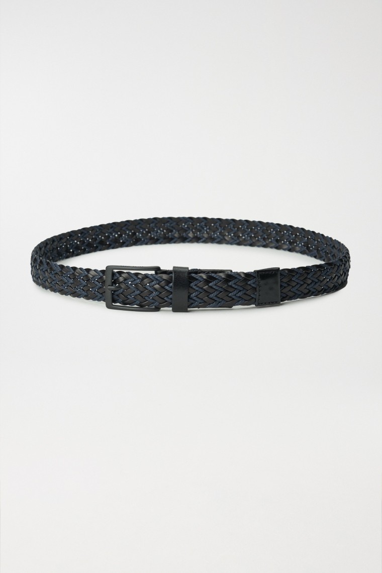 BRAIDED LEATHER BELT