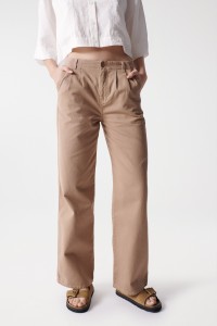 CHINO-HOSE, BEIGE, STRAIGHT-PASSFORM