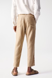 PANTALON CHINO EN LIN