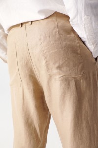 PANTALON CHINO EN LIN