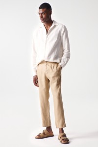 PANTALON CHINO EN LIN