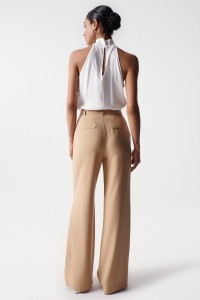 FLOWING HIGH RISE TROUSERS