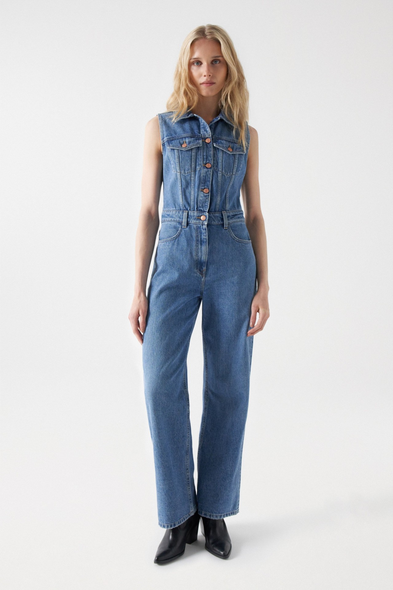 MONO EN DENIM TRUE WIDE LEG