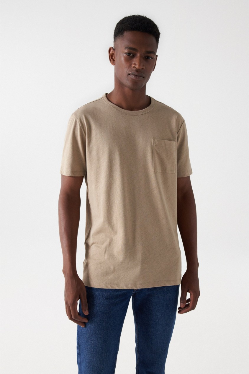 LINEN MIX T-SHIRT