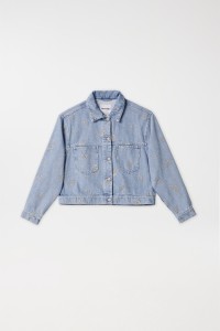 DENIM-JACKE MIT STICKEREI