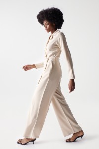 JUMPSUIT WITH BELT AND BUTTONS