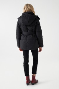 PUFFER JACKET WITH BELT