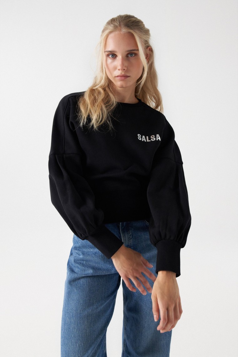 PLAIN SWEATSHIRT WITH SALSA LOGO