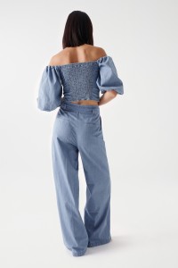 PANTALON LIGHTDENIM WIDE LEG