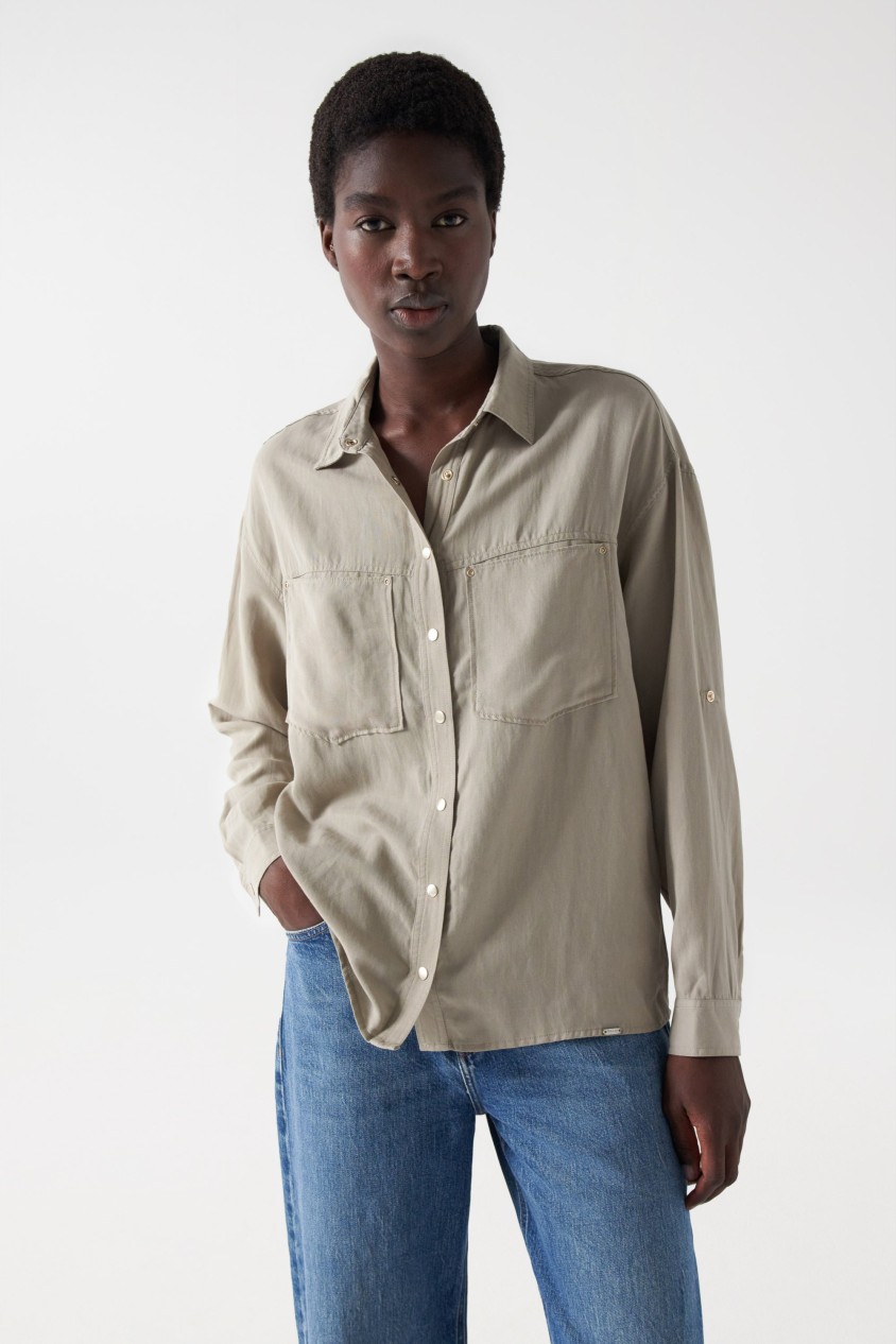 REGULAR LIGHTDENIM SHIRT