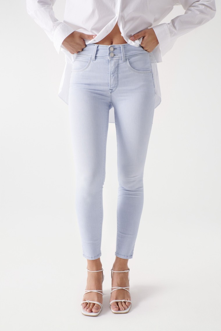 CROPPED SECRET PUSH IN-JEANS, SKINNY