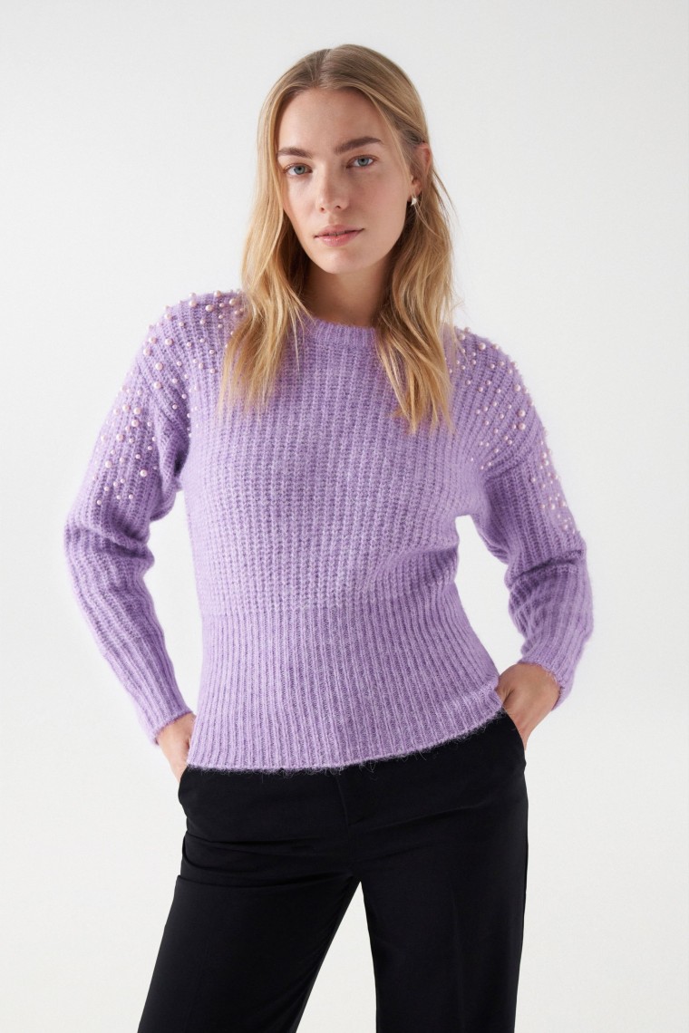 PULL EN MAILLE EN LAINE