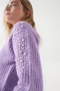 PULL EN MAILLE EN LAINE