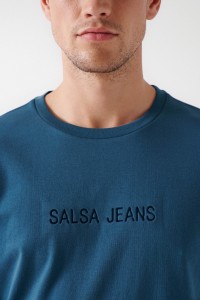 PLAIN T-SHIRT WITH SALSA LOGO