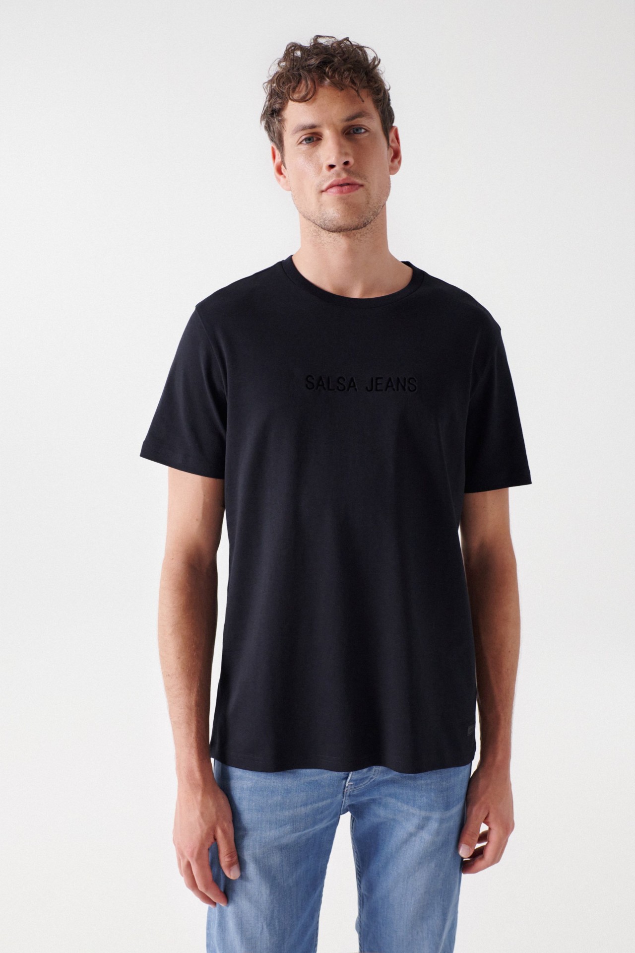 PLAIN T-SHIRT WITH SALSA LOGO