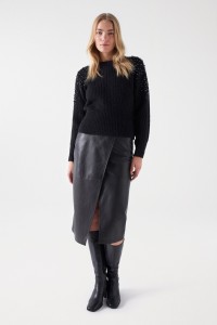 PULL EN MAILLE EN LAINE