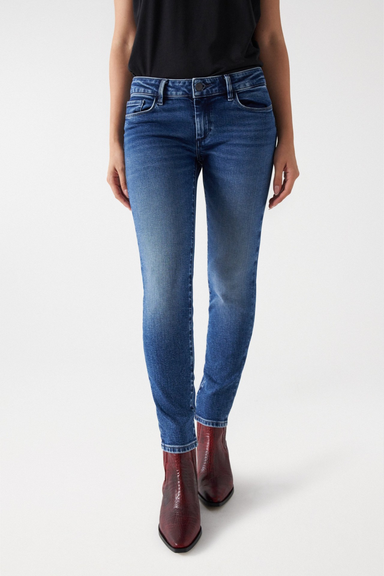 CROPPED WONDER PUSH UP-JEANS, SKINNY