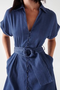 VESTIDO EM LIGHTDENIM