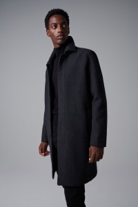 LONG WOOLLEN COAT WITH DETACHABLE HOOD