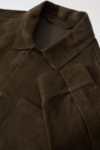 LEATHER OVERSHIRT