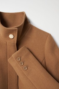 MANTEAU GRACE EN TISSU AVEC CEINTURE