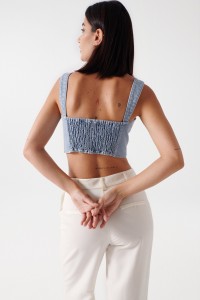 BUSTIER EN JEAN