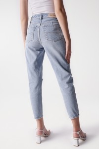 JEANS TRUE CROPPED SLIM COM ROTOS