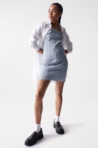 BODYCON SHORT DENIM DRESS