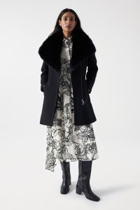 GRACE WOOLLEN COAT WITH FUR