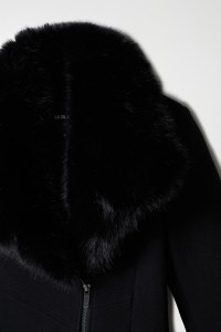 GRACE WOOLLEN COAT WITH FUR