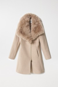 GRACE WOOLLEN COAT WITH FUR