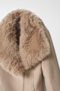 GRACE WOOLLEN COAT WITH FUR