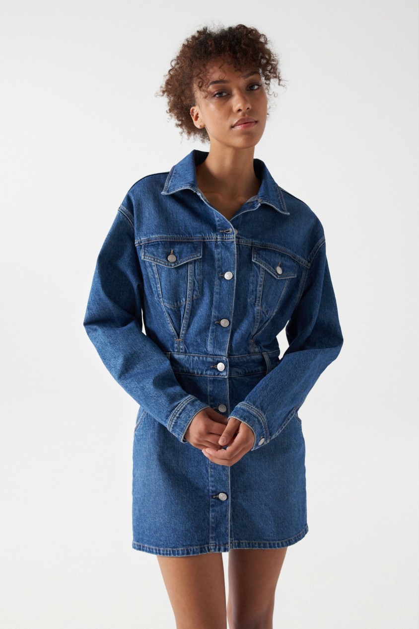 ROBE COURTE EN DENIM TRUE