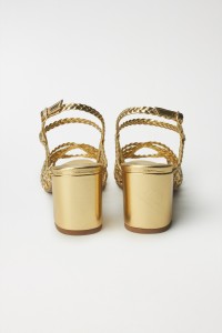 BRAIDED SANDAL IN LEATHER