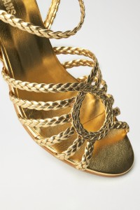 BRAIDED SANDAL IN LEATHER